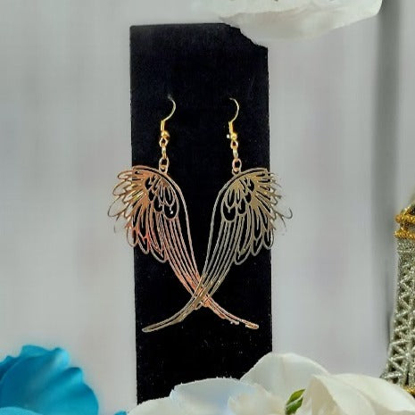 Angel Wings Earring, Elegant Long Dangle