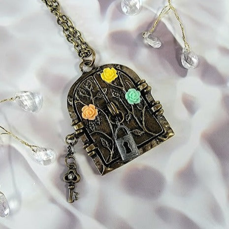 Enchanted Fairytale Door Pendant Necklace