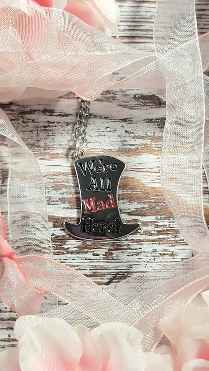 Eccentric "We're All Mad Here!" Necklace