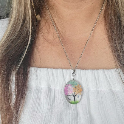 Nature Infused Tree of Life Necklace