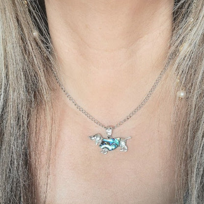 Dachshund Puppy Necklace, Dog Lover Gift, Elegant Canine-Inspired Jewelry