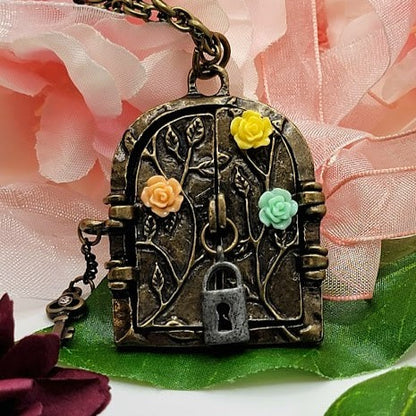 Enchanted Fairytale Door Pendant Necklace