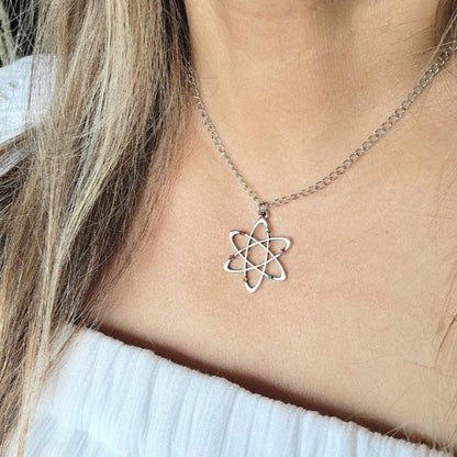 Miniature Atom Necklace, Teacher Appreciation Gift, Geek Chic Fashion