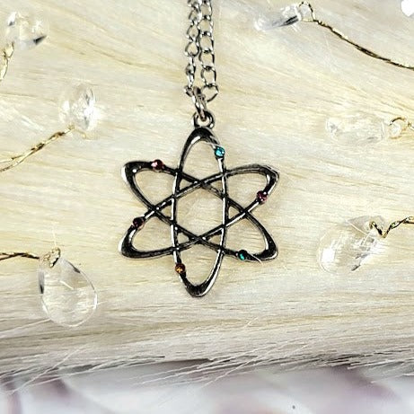 Miniature Atom Necklace, Teacher Appreciation Gift, Geek Chic Fashion