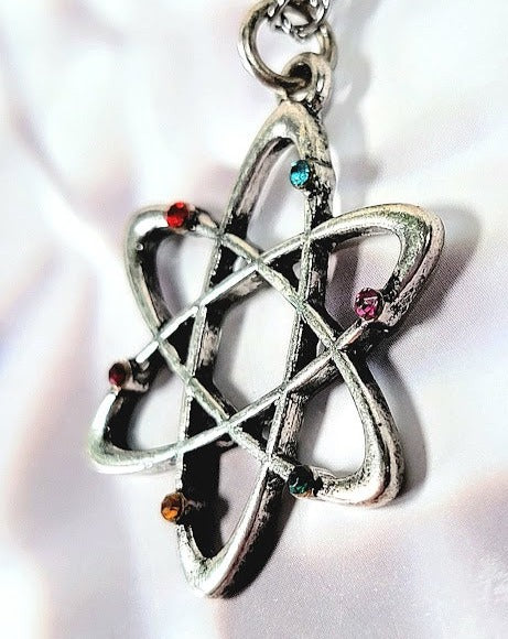 Miniature Atom Necklace, Teacher Appreciation Gift, Geek Chic Fashion