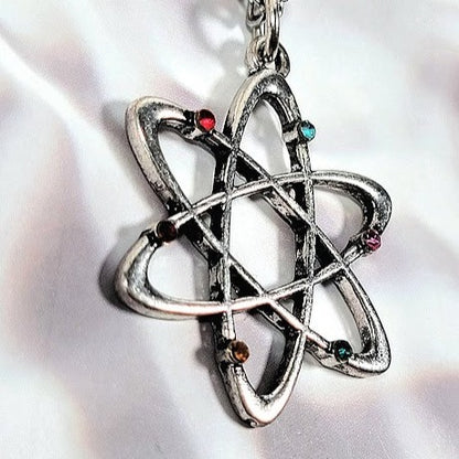 Miniature Atom Necklace, Teacher Appreciation Gift, Geek Chic Fashion