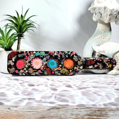 Vibrant Shot Glass Tray, Artistic Small Candle Cradle, Multifunctional Decorative Display, Unique Gift Nature Lover, Home Statement Piece