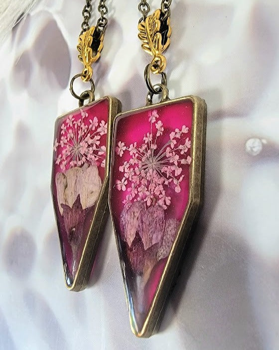 Elegantly Crafted Blossom Necklace, Spring-Inspired Jewelry, Pink Petal Bud Pendant