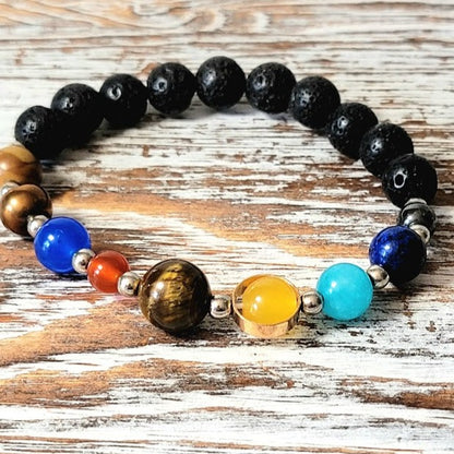 Joyería de exploración de galaxias, pulsera de astronomía única, compañero de atuendo de la era espacial, regalo de agradecimiento al maestro, pulsera para amantes de la ciencia