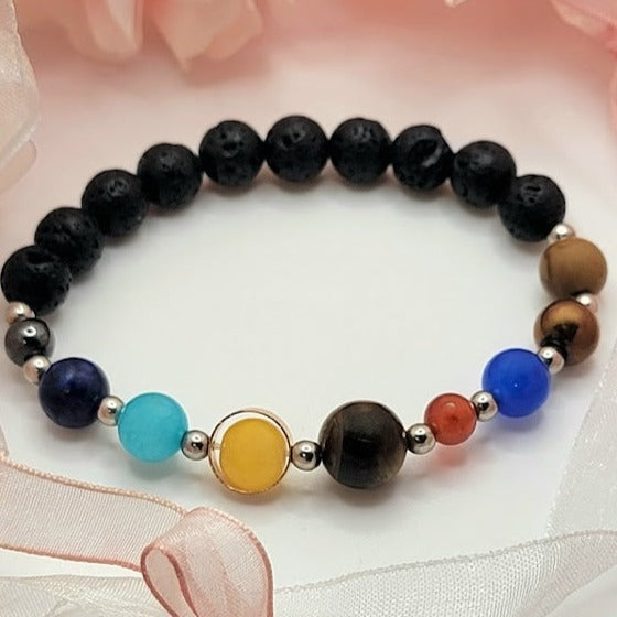 Joyería de exploración de galaxias, pulsera de astronomía única, compañero de atuendo de la era espacial, regalo de agradecimiento al maestro, pulsera para amantes de la ciencia