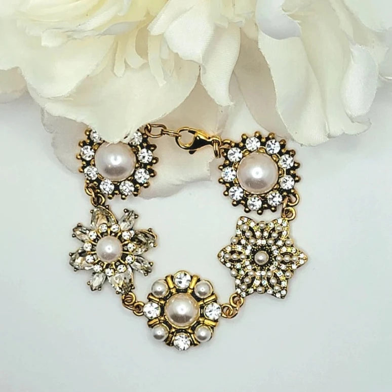 Art Deco Inspired Jewelry, Vintage Themed Bridal Accessory, Mother of Bride Gift, Timeless Elegance