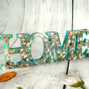 Seashell Decor Home Sign, Handmade Tropical Vibe Centerpiece, Vibrant Beach Inspired Entryway Sign