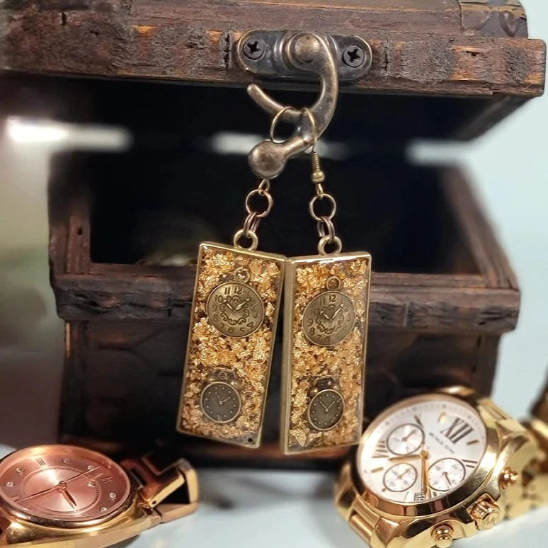 Pendientes Steampunk atrevidos y atrevidos, joyería de diseño industrial retro, accesorio de fiesta de disfraces y cosplay, colgante de declaración, estética de la máquina