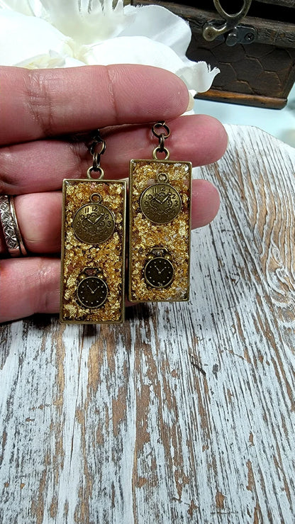 Pendientes Steampunk atrevidos y atrevidos, joyería de diseño industrial retro, accesorio de fiesta de disfraces y cosplay, colgante de declaración, estética de la máquina