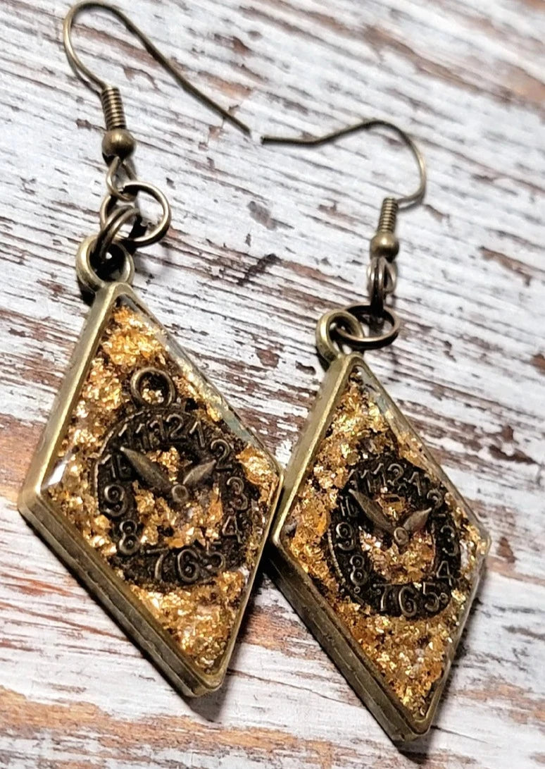 Pendientes colgantes Steampunk cosplay, joyería de piezas de reloj, colgantes de moda alternativa hechos a mano, joyería de estilo industrial, encanto punk