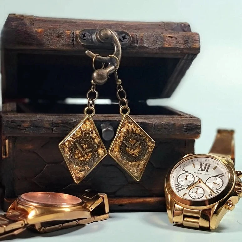 Pendientes colgantes Steampunk cosplay, joyería de piezas de reloj, colgantes de moda alternativa hechos a mano, joyería de estilo industrial, encanto punk