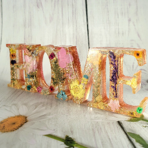 Dried Flowers Home Sign, Real Pressed Greenery, Indoor Patio Decoration, Bright Entryway Furnishing