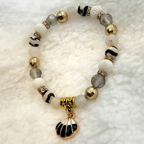 White Lava Rock Bracelet, Fashionable Women's Jewelry, Unique Gift for Her, Trendy Anniversary Present, For the Classy Lady, Stylish Design