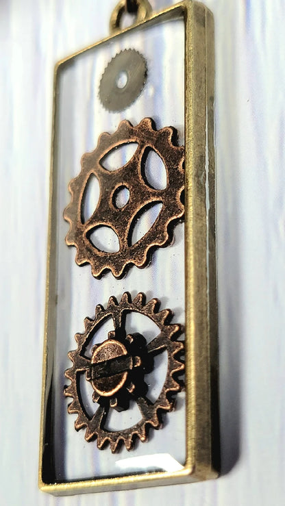 Collier Steampunk Cogs &amp; Wheels, bijoux à thème vintage, lunette en bronze antique, bijoux fantaisie faits à la main, pendentif industriel, cosplay