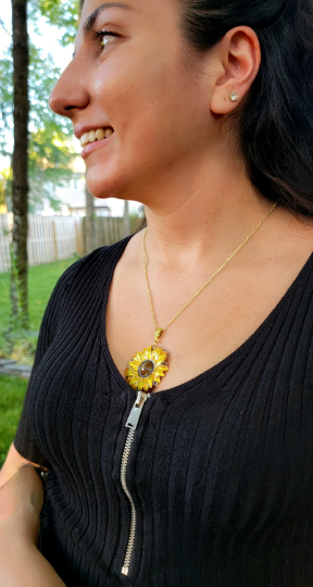 Bright Sunflower Necklace