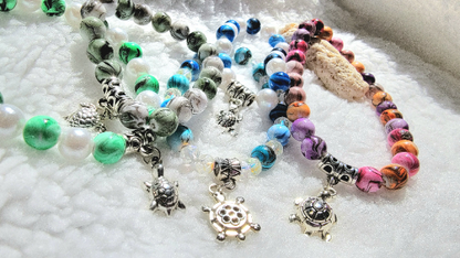 For the Love of Turtle Beaded Bracelets, Unique Gifts For Turtle Lovers, Mother's Day Gift, For Her