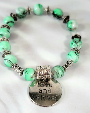 Bracelets w/ Love Messages, Inspirational Words Charm, Positive Affirmations