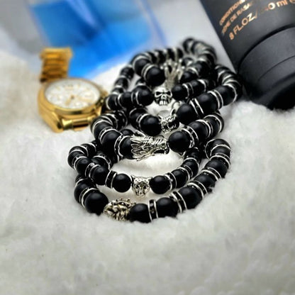 Empowering Onyx Bracelet w/ Bold Symbolism