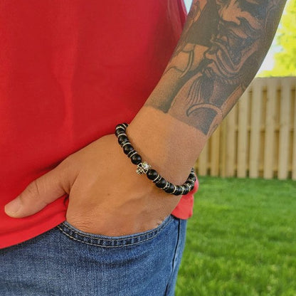 Empowering Onyx Bracelet w/ Bold Symbolism