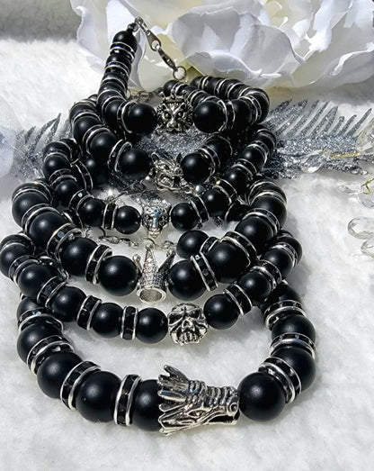 Empowering Onyx Bracelet w/ Bold Symbolism