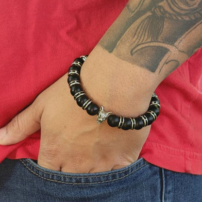 Empowering Onyx Bracelet w/ Bold Symbolism