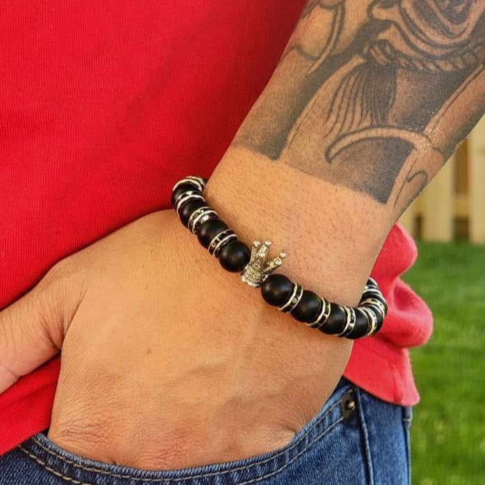 Empowering Onyx Bracelet w/ Bold Symbolism