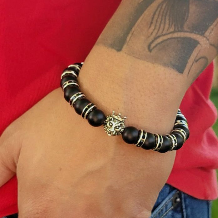 Empowering Onyx Bracelet w/ Bold Symbolism