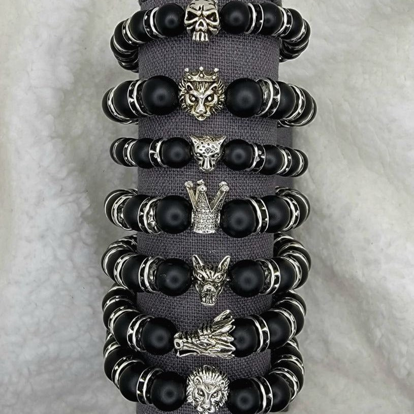 Empowering Onyx Bracelet w/ Bold Symbolism