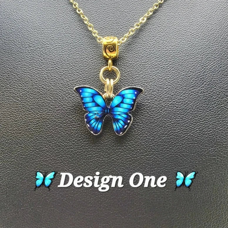 Delicado collar con dije de mariposa, símbolo de esperanza y transformación, regalo perfecto para los amantes de la naturaleza, pieza atemporal para el uso diario