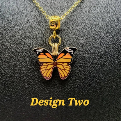 Delicate Butterfly Charm Necklace, Symbol of Hope & Transformation