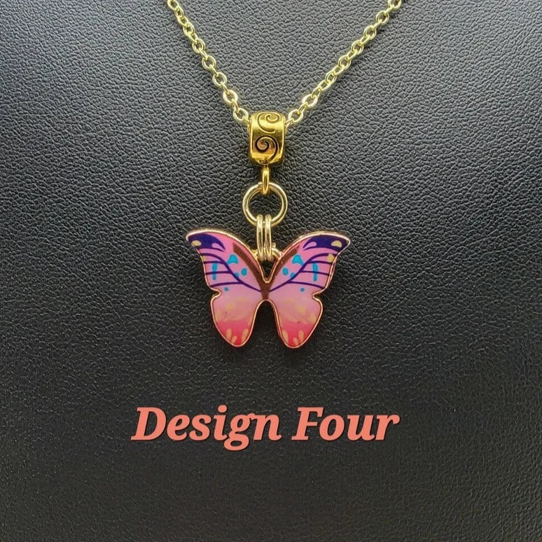 Delicate Butterfly Charm Necklace, Symbol of Hope & Transformation