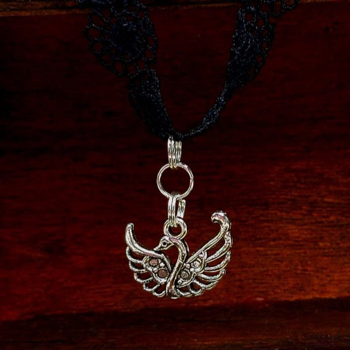 Gargantilla de cisne de encaje negro, cuello elegante, accesorio sexy para adolescentes, adorno de belleza atemporal, joyería de moda única, Boho Chic