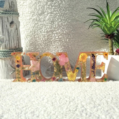 Dried Flowers Home Sign, Real Pressed Greenery, Indoor Patio Decoration, Bright Entryway Furnishing