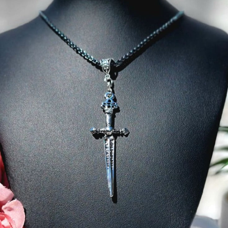 Dragon Slayer Sword Necklace | Men's Dagger Jewelry