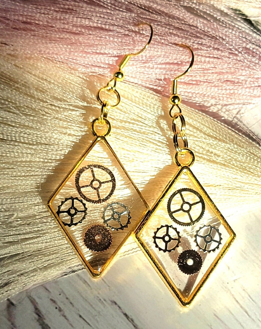 Neo-Victorian Steampunk Earring, Wearable Dangle that Celebrates Mechanical Beauty