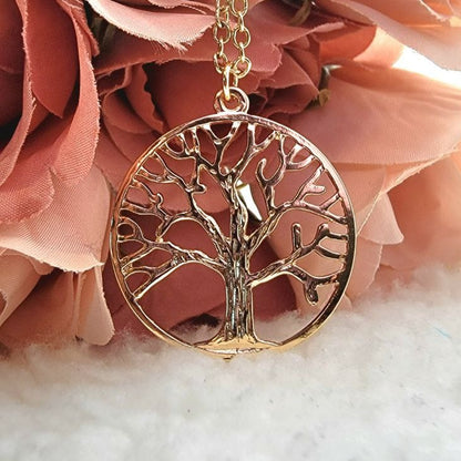 Collier arbre de vie doré, bijoux symboliques, pendentif unisexe, bijoux minimalistes élégants, charme spirituel, cadeau unique en son genre pour lui