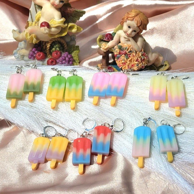 Mini Popsicle Earring, Cute Ice Cream Dangle