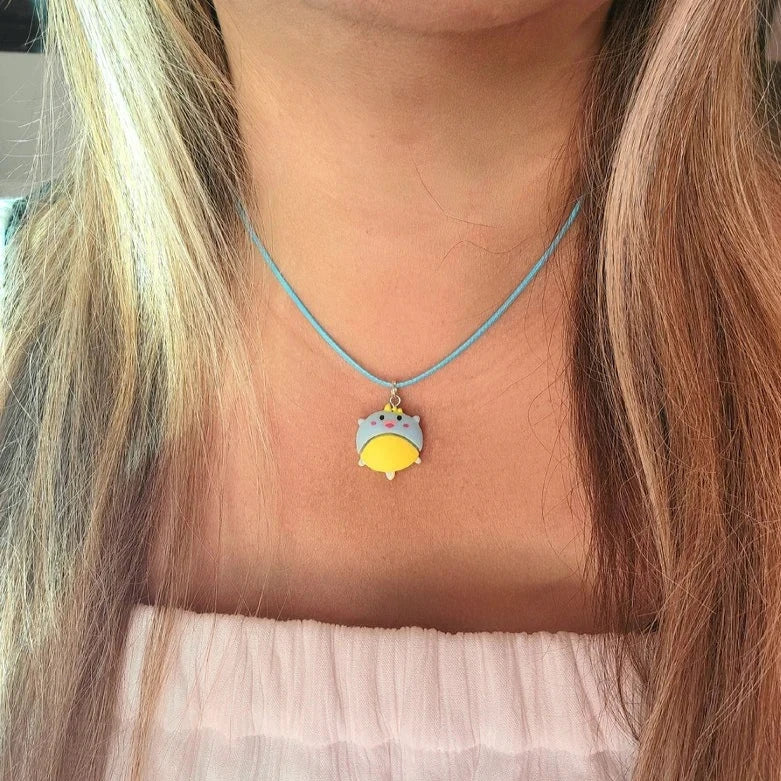 Accessoires Kawaii incontournables, collier pour adolescents et pré-adolescents, bijoux mignons et ludiques, conception de pendentif en résine fantaisiste, couleur bonbon expressive