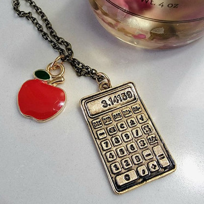 Stylish Calculator Necklace for Math Lovers, Fun Teacher Gift, Accountant Present, Cute Jewelry, Perfect Retirement Gift