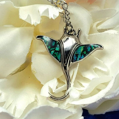 Collier Stingray en argent, bibelot Manta Ray, pendentif animal marin, bijoux Sting Ray, bijoux de vêtements de plage, accessoire pour amoureux de la plage