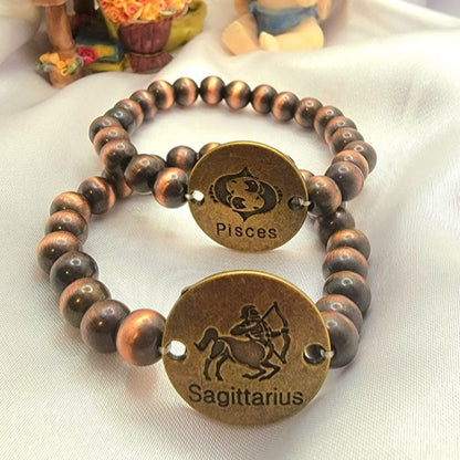 Bracelet signe du zodiaque, bijoux astrologie, pendentifs horoscope, accessoire unisexe, cadeau Stargazer, symboles célestes, bijoux célestes