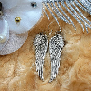 Trendy Angelic Wing Earrings, Vintage-Inspired Dangle, Lightweight Inspirational Jewelry, Spiritual Fashion, Divine Guardian Angel Charm