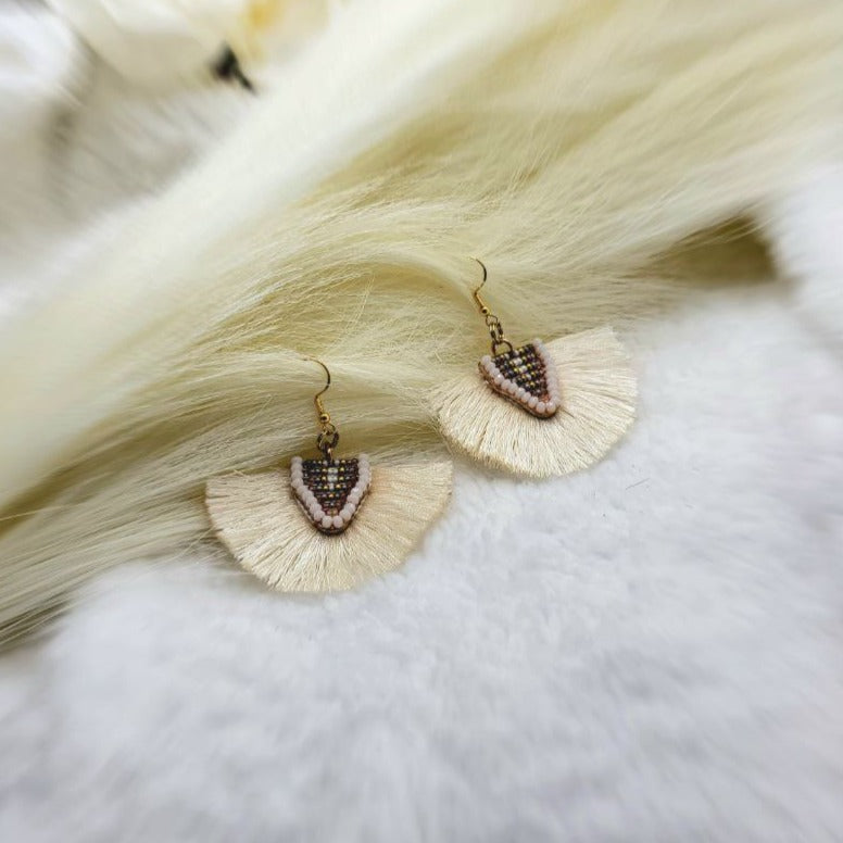 Versatile Ivory Earrings for Any Occasion, Timeless Style Dangle with Modern Flair, Fashionable Handmade Jewelry, Elegant & Lightweight Statement