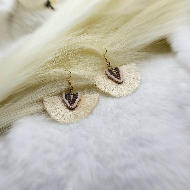 Versatile Ivory Earrings for Any Occasion, Timeless Style Dangle with Modern Flair, Fashionable Handmade Jewelry, Elegant & Lightweight Statement