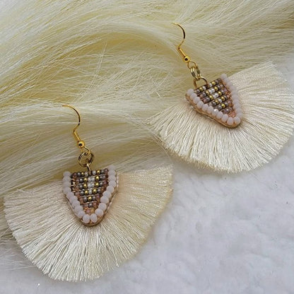 Versatile Ivory Earrings for Any Occasion, Timeless Style Dangle with Modern Flair, Fashionable Handmade Jewelry, Elegant & Lightweight Statement